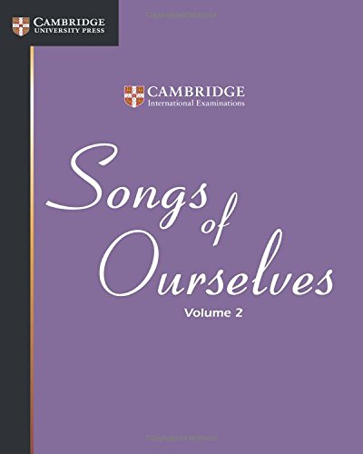 "Cover of 'Songs of Ourselves,' the IGCSE World Literature anthology. A compilation of diverse literary works studied by students, exploring universal themes and cultural perspectives."