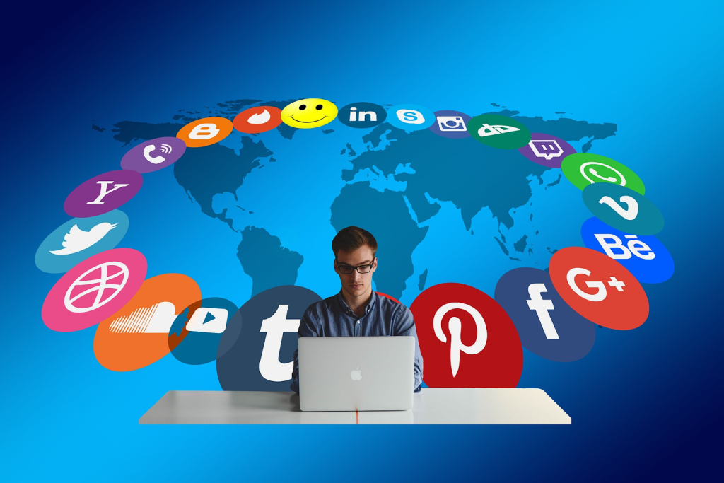 Visual depiction illustrating the profound influence of social media. The image encapsulates the impact, both positive and negative, that online platforms exert on individuals and society at large.